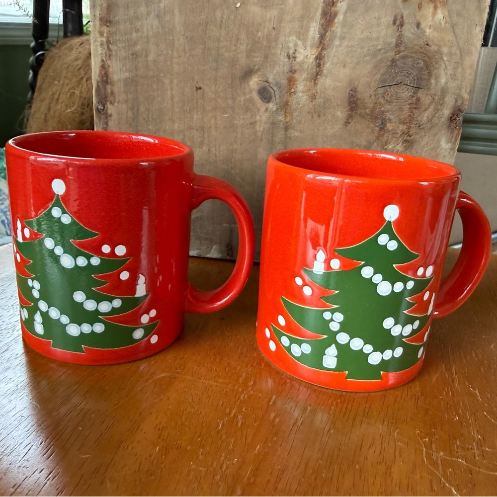 SET of 2 Christmas Tree Waechtersbach Mugs